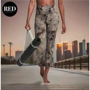 Adidas Aluminum Carbon Yoga Earth Flare 7/8 Leggings HC8937 - Women's Size L